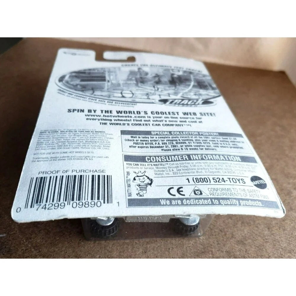 2001 Hot Wheels BAJA BUG Metallic Silver Mainline Collector 174 1:64 OR Sawblade